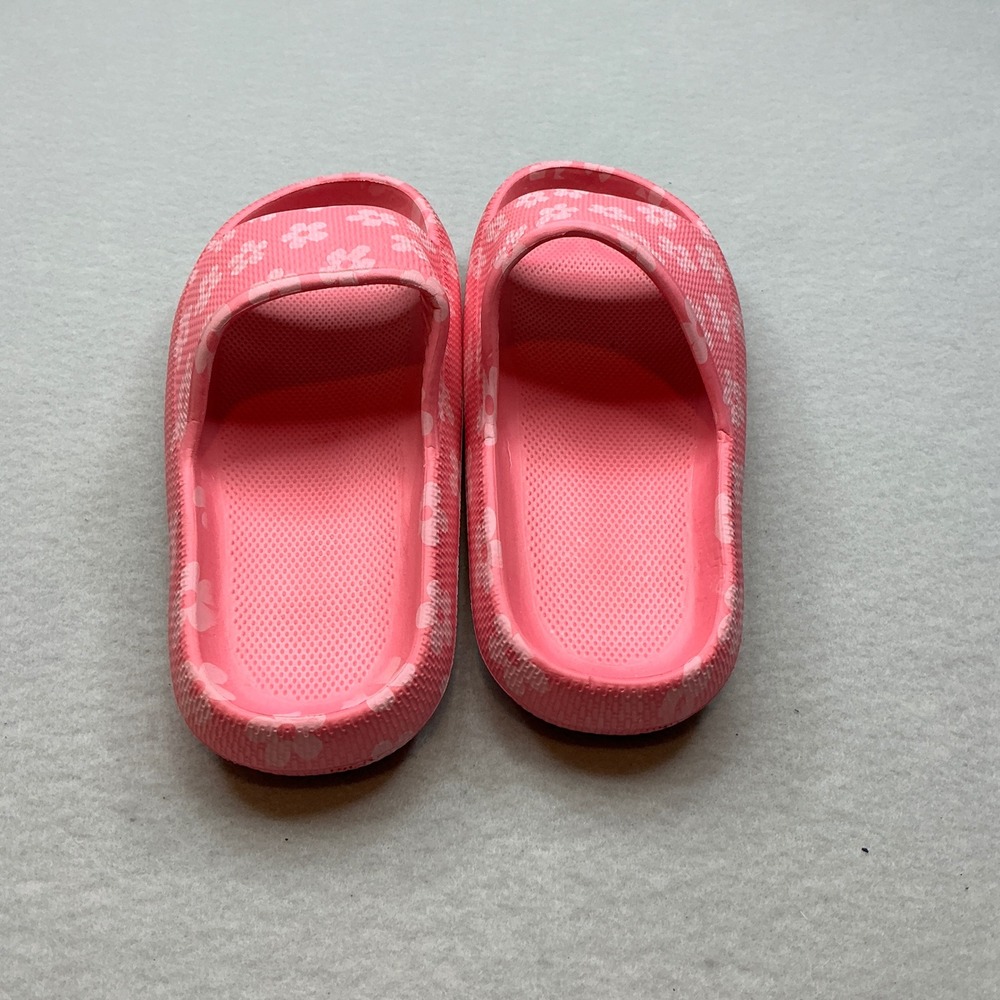 Unbranded Pink Floral Cloud Slides Thick Platform Comfort Sandals Size 9/10 - Picture 5 of 9